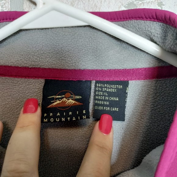 Prairie Mountain Womens Magenta Full Zip Jacket Size XL - Picture 3 of 6